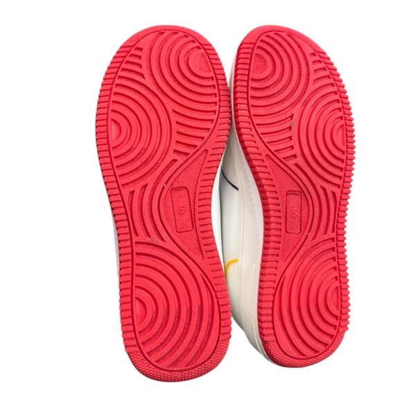 ALDI Fan club  White Sneakers with Multicolor Accents NEW Size 6 - Picture 7 of 8